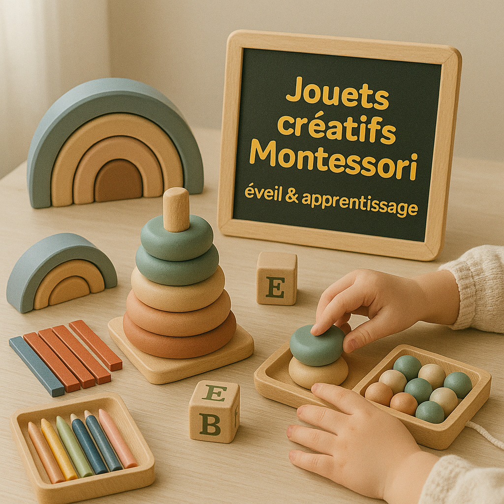 Jouets créatifs Montessori pour l’éveil et l’apprentissage