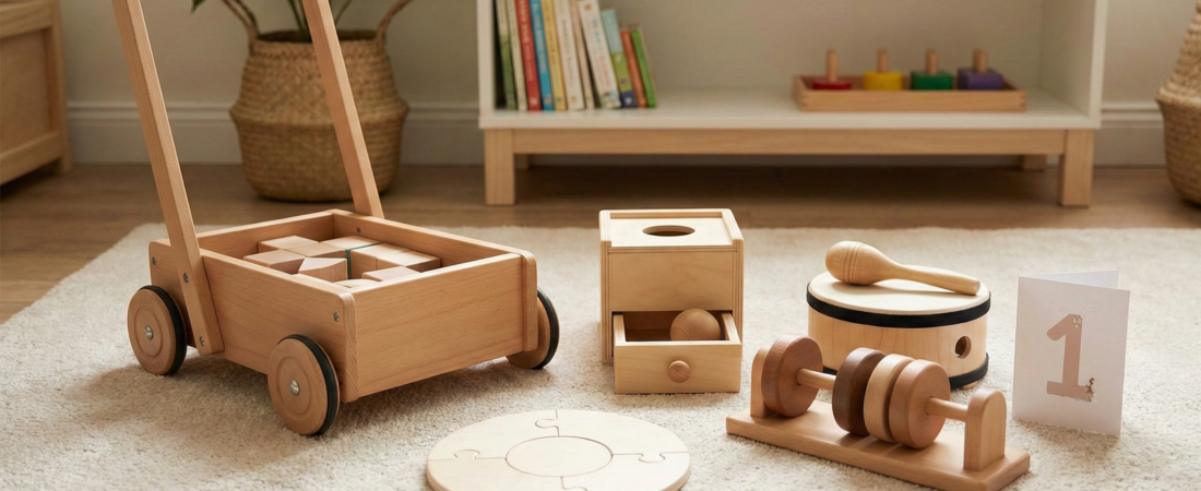 Cadeau 1 an : 5 jouets Montessori indispensables pour son développement
