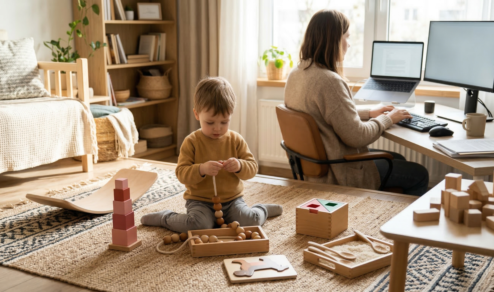 7 jouets Montessori « magiques » pour occuper un enfant de 2 à 4 ans pendant que vous télétravaillez