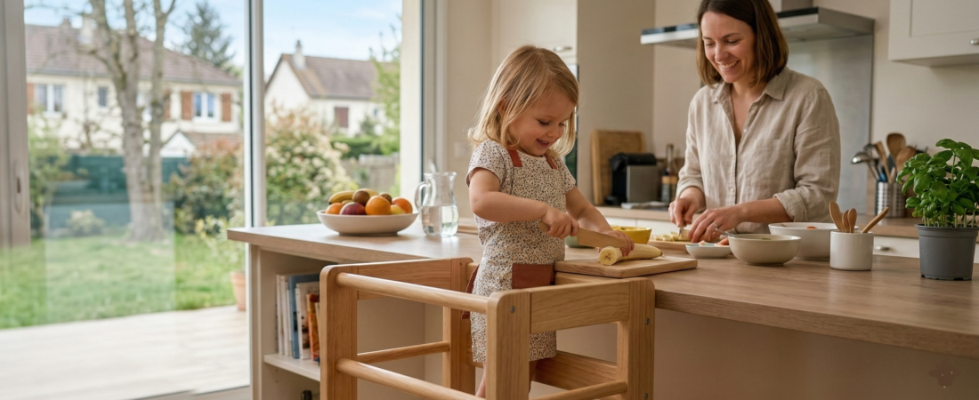 Autonomie : Pourquoi la tour d’observation Montessori est l’achat le plus utile pour votre enfant